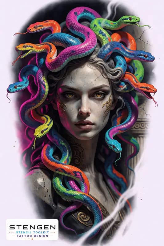ColorMEDUSA (21) tattoo design