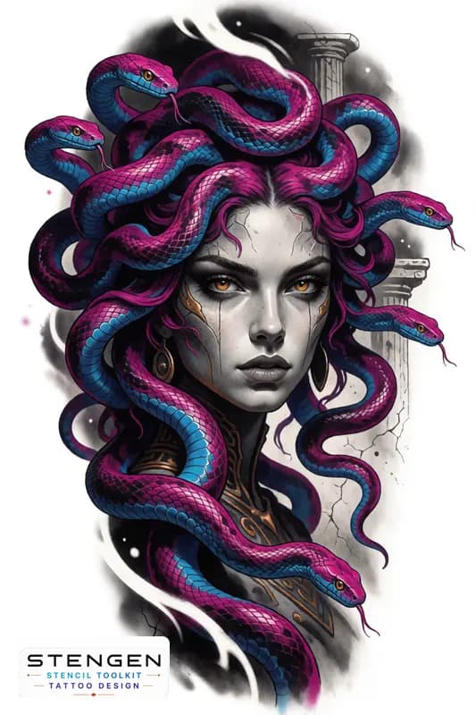 ColorMEDUSA (27) tattoo design
