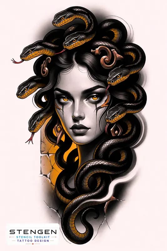 ColorMEDUSA (32) tattoo design