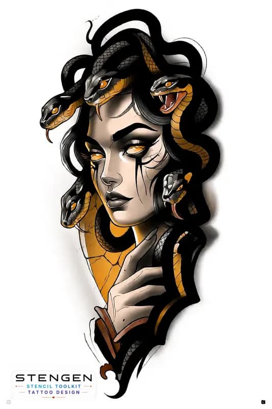 ColorMEDUSA (36) tattoo design