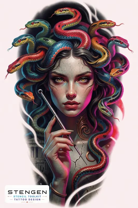 ColorMEDUSA (38) tattoo design