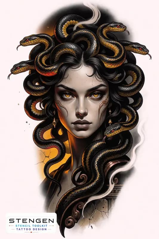 ColorMEDUSA (40) tattoo design