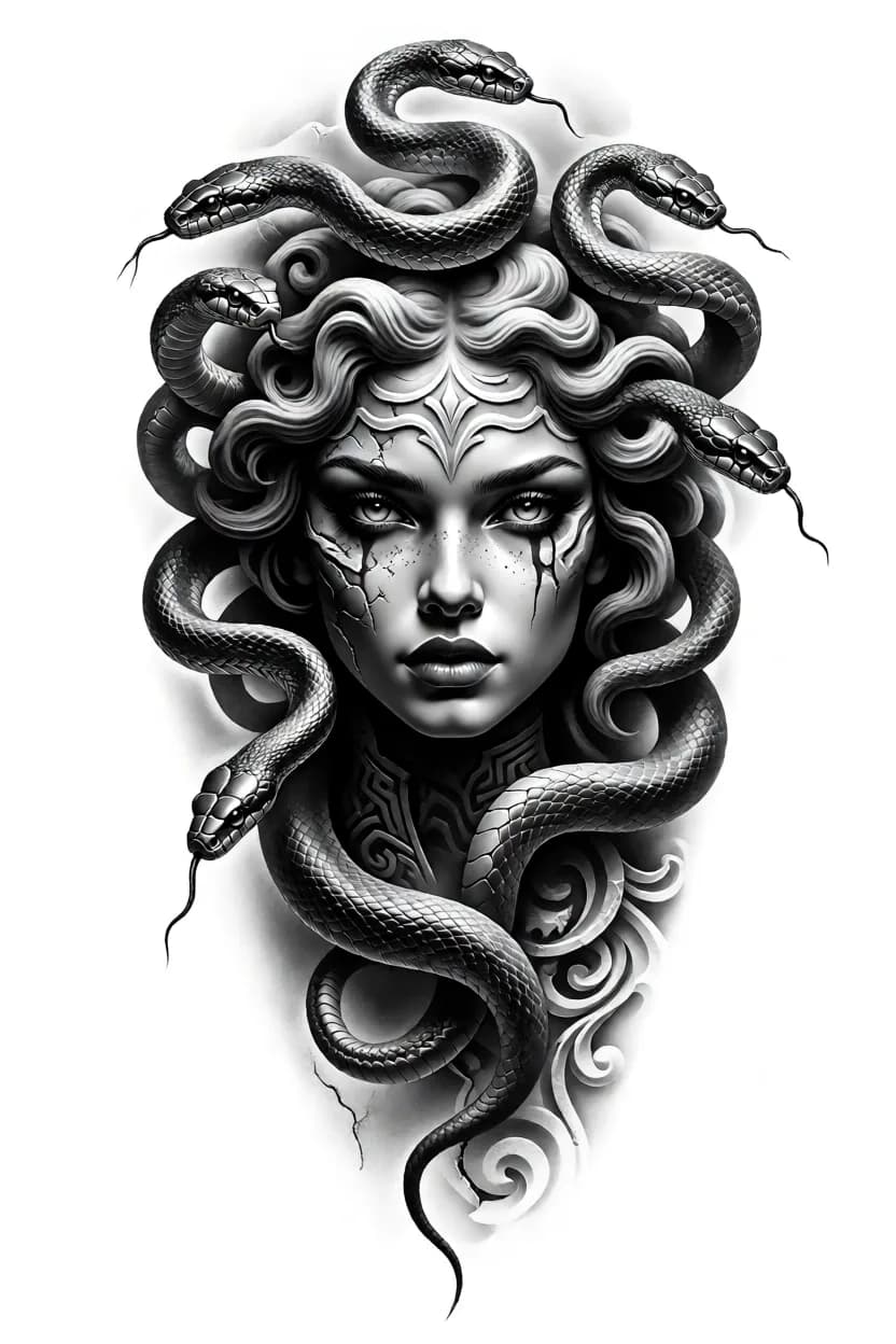 Medusa — Black & grey